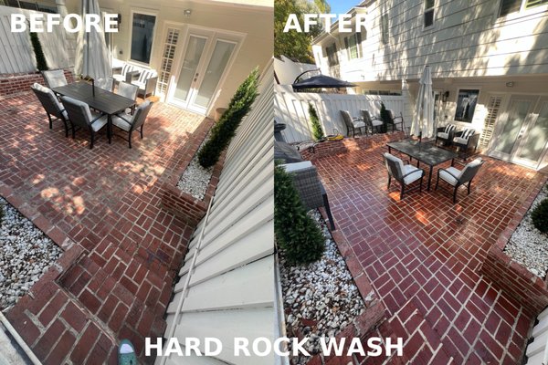 Patio Pressure Wash - We pressure washed the patio to create a clean and comfortable space for the tenants to enjoy during their stay.