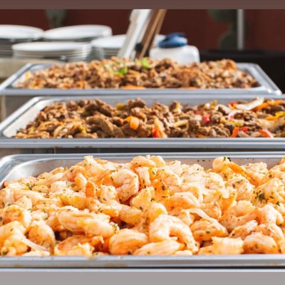 Wedding Event Services - The ultimate gourmet Mexican menu was created with all their vegetarian and gluten free guests in mind, we created the perfect pairing of delicious appetizers and fresh salsa and guacamole with a blueberry mojito and coconut guava pineapple aqua Fresca station.