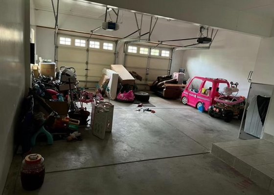Residential Cleanout - The homeowner had tenants who moved out, leaving behind a lot of items. We hauled 1.5 dump truck loads of household items that were in the garage, on the side of the house, and at the back of the house.