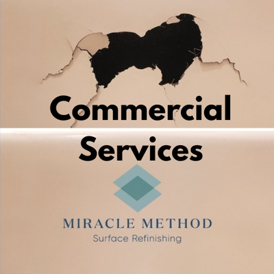 Commercial Resurfacing - Commercial refinishing is a fast, affordable and convenient renovation alternative to replacing bathtubs, showers, countertops, vanities, and tile that is worn out, damaged, difficult to clean, or simply the wrong color. Chips, cracks, scratches and any other damage to the existing surface is repaired and then beautifully restored to look and feel like new without the cost, mess and lengthy timelines of replacement. Miracle Method of Santa Clara performs miracles on all types of surfaces, including porcelain, fiberglass, Formica, tile, cultured marble and more. We deliver commercial refinishing solutions to apartments, hospitals, hotels, resorts, military housing, senior living center, and colleges and universities. Whether it’s commercial bathtub refinishing, commercial shower refinishing or, commercial tile and grout refinishing, you can count on us to deliver quality solutions that fit the needs, budget and timeline of your facility! Commercial Resurfacing - Commercial refinishing is a fast, affordable and convenient renovation alternative to replacing bathtubs, showers, countertops, vanities, and tile that is worn out, damaged, difficult to clean, or simply the wrong color. Chips, cracks, scratches and any other damage to the existing surface is repaired and then beautifully restored to look and feel like new without the cost, mess and lengthy timelines of replacement. Miracle Method of Santa Clara performs miracles on all types of surfaces, including porcelain, fiberglass, Formica, tile, cultured marble and more. We deliver commercial refinishing solutions to apartments, hospitals, hotels, resorts, military housing, senior living center, and colleges and universities. Whether it’s commercial bathtub refinishing, commercial shower refinishing or, commercial tile and grout refinishing, you can count on us to deliver quality solutions that fit the needs, budget and timeline of your facility!