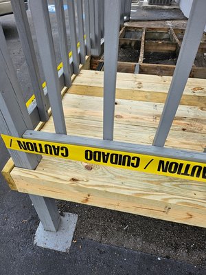 deck repair - fixed an unsafe deck