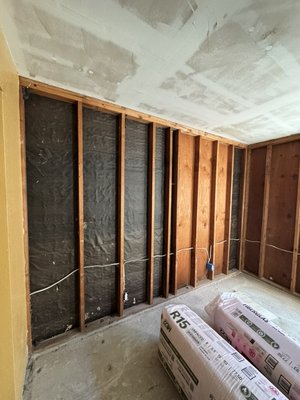 Room Install 2024 - This remodel was done in San Ramon, install began from insulation to hanging the Sheetrock to taping and mudding and end result with a skip trail texture. Room Install 2024 - This remodel was done in San Ramon, install began from insulation to hanging the Sheetrock to taping and mudding and end result with a skip trail texture.