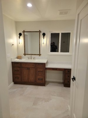 Bath Remodel - Complete bathroom remodel including demolition of existing finishes, installation of new waterproofing, updated plumbing and electrical as needed, new tile, fixtures, and finishes to create a modern, functional, and durable space."