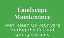 Landscape Maintenance - Is your yard covered with fall leaves? Are you looking to refresh your landscaping after a long winter? The pros at Rich's Irrigation Solutions can get your yard back to picture-perfect condition. We offer residential landscape maintenance services in Denton, TX and the surrounding areas. If you want to replant your flower beds or clean up plant debris, we can help. You can even hire us to spread new mulch. Landscape Maintenance - Is your yard covered with fall leaves? Are you looking to refresh your landscaping after a long winter? The pros at Rich's Irrigation Solutions can get your yard back to picture-perfect condition. We offer residential landscape maintenance services in Denton, TX and the surrounding areas. If you want to replant your flower beds or clean up plant debris, we can help. You can even hire us to spread new mulch.
