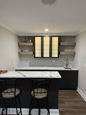 Basement Remodels - This remodel was done for a returning client who we had previously done their bathrooms. They wanted a fresh new look for their basement with a couple of features. Basement Remodels - This remodel was done for a returning client who we had previously done their bathrooms. They wanted a fresh new look for their basement with a couple of features.