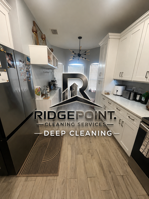 Deep Cleaning - Our Deep Cleaning Service is designed to tackle the areas that don't get addressed during routine cleanings. Ridge Point Cleaning provides a thorough top-to-bottom cleaning that removes built-up dust, dirt, grime, and bacteria throughout your home or business.
Our deep clean includes detailed attention to kitchens, bathrooms, baseboards, doors, light fixtures, ceiling fans, window sills, blinds, floors, and other high-touch surfaces. We clean behind and underneath accessible furniture, sanitize frequently touched areas, and focus on the details that leave your space feeling truly refreshed.
Whether you're preparing for guests, moving in or out, starting recurring service, or simply need a fresh start, our deep cleaning service delivers a cleaner, healthier, and more comfortable environment. Deep Cleaning - Our Deep Cleaning Service is designed to tackle the areas that don't get addressed during routine cleanings. Ridge Point Cleaning provides a thorough top-to-bottom cleaning that removes built-up dust, dirt, grime, and bacteria throughout your home or business.
Our deep clean includes detailed attention to kitchens, bathrooms, baseboards, doors, light fixtures, ceiling fans, window sills, blinds, floors, and other high-touch surfaces. We clean behind and underneath accessible furniture, sanitize frequently touched areas, and focus on the details that leave your space feeling truly refreshed.
Whether you're preparing for guests, moving in or out, starting recurring service, or simply need a fresh start, our deep cleaning service delivers a cleaner, healthier, and more comfortable environment.