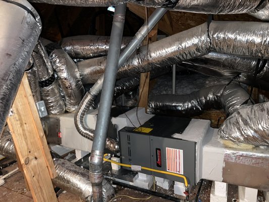 New install A/c - Install new unit Amana 4T