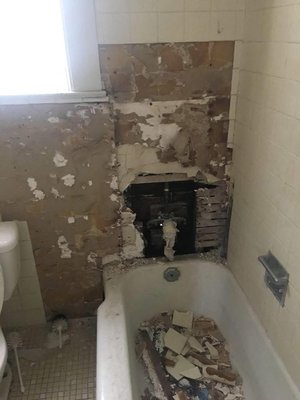 Shower Room Demolition and Remodel - Bathroom remodeled into a Stand up Shower. Shower Room Demolition and Remodel - Bathroom remodeled into a Stand up Shower.