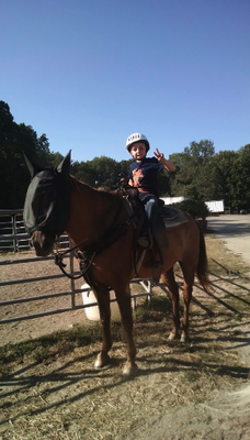Lessons & Pony Rides - We make it easy to pursue you interests in horseback riding. Our horseback riding lessons for both adults & children are both convenient and very reasonably priced. We offer both Western riding lessons and English riding lessons in many different areas including; basic horsemanship, gymkhana, jumping, and everything in between. Whether your a beginner or an experienced rider, our seasoned instructors can help you with anything from building your horseback riding foundations to bringing home those blue ribbons! Give us a call to schedule your lesson!
Lessons
$50 1/2 hour private kids basic skills lesson
$55 1/2 hour private Adult lesson
$65 1/2 hour English skills lesson
$85 1 hour private English / Western gymkhana, horsemanship, or training lessons Lessons & Pony Rides - We make it easy to pursue you interests in horseback riding. Our horseback riding lessons for both adults & children are both convenient and very reasonably priced. We offer both Western riding lessons and English riding lessons in many different areas including; basic horsemanship, gymkhana, jumping, and everything in between. Whether your a beginner or an experienced rider, our seasoned instructors can help you with anything from building your horseback riding foundations to bringing home those blue ribbons! Give us a call to schedule your lesson!
Lessons
$50 1/2 hour private kids basic skills lesson
$55 1/2 hour private Adult lesson
$65 1/2 hour English skills lesson
$85 1 hour private English / Western gymkhana, horsemanship, or training lessons
