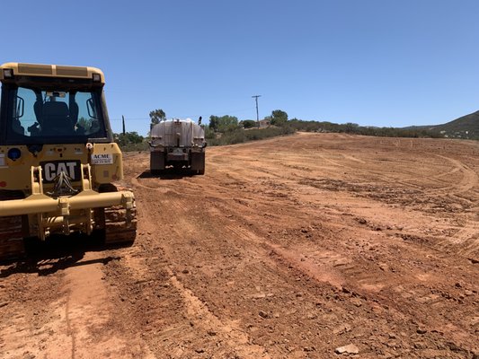 Soil Compaction - We work with grading contractors to clear lots and compact soil