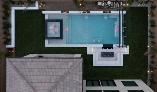 Crystal Bay - Crystal Bay is a luxury outdoor project inspired by the beautiful beaches of Bali. Swing into summer in this extraordinary backyard complete with custom water and fire features, pool swing, rain descent and more! Crystal Bay - Crystal Bay is a luxury outdoor project inspired by the beautiful beaches of Bali. Swing into summer in this extraordinary backyard complete with custom water and fire features, pool swing, rain descent and more!