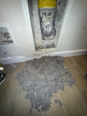 We Clean Dryer Ducts! - All of this lint was removed from one dryer duct! A clogged vent restricts airflow, makes clothes take longer to dry, increases energy usage, and causes the dryer to overheat—creating a serious fire hazard. Regular dryer duct cleaning helps your dryer operate safely and efficiently while extending the life of the appliance. Contact Texan Appliance Repair to have your dryer duct professionally cleaned! We Clean Dryer Ducts! - All of this lint was removed from one dryer duct! A clogged vent restricts airflow, makes clothes take longer to dry, increases energy usage, and causes the dryer to overheat—creating a serious fire hazard. Regular dryer duct cleaning helps your dryer operate safely and efficiently while extending the life of the appliance. Contact Texan Appliance Repair to have your dryer duct professionally cleaned!