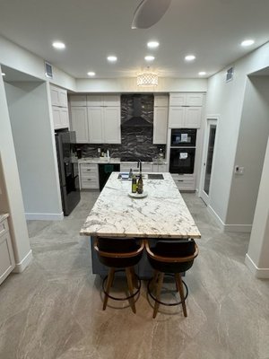 Whole home remodel - This remodel began as just a kitchen update, that very quickly snowballed in to a whole-home remodel. We completely upgraded and redesigned everything: electrical, plumbing, flooring, paint, kitchen, bathroom, balconies, etc. Whole home remodel - This remodel began as just a kitchen update, that very quickly snowballed in to a whole-home remodel. We completely upgraded and redesigned everything: electrical, plumbing, flooring, paint, kitchen, bathroom, balconies, etc.