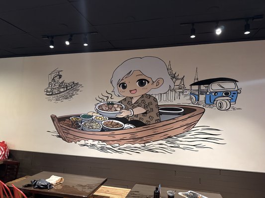 Thai Restaurant Mural - This mural was done for a thai restaurant in Van Nuys, California. Thai Restaurant Mural - This mural was done for a thai restaurant in Van Nuys, California.
