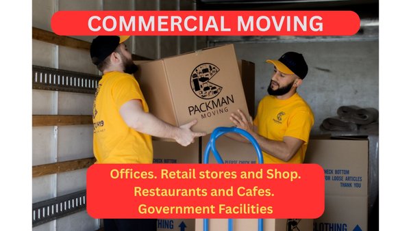 Commercial Moving - At Packman Moving, we specialize in efficient and reliable commercial moving services for businesses of all sizes across Los Angeles and Orange County. Whether you're relocating a small office, retail space, or an entire corporate facility, our experienced team ensures minimal downtime and maximum care. We understand that time is money—so we work around your schedule, including evenings and weekends, to keep your business running smoothly during the transition.
Our professional movers are trained to handle office furniture, IT equipment, filing systems, and sensitive documents with precision and discretion. We also offer packing, labeling, and detailed planning to streamline the entire process from start to finish.
Fully licensed and insured, Packman Moving is the trusted partner for stress-free commercial relocations. Let us handle the heavy lifting so you can stay focused on what matters—your business. Commercial Moving - At Packman Moving, we specialize in efficient and reliable commercial moving services for businesses of all sizes across Los Angeles and Orange County. Whether you're relocating a small office, retail space, or an entire corporate facility, our experienced team ensures minimal downtime and maximum care. We understand that time is money—so we work around your schedule, including evenings and weekends, to keep your business running smoothly during the transition.
Our professional movers are trained to handle office furniture, IT equipment, filing systems, and sensitive documents with precision and discretion. We also offer packing, labeling, and detailed planning to streamline the entire process from start to finish.
Fully licensed and insured, Packman Moving is the trusted partner for stress-free commercial relocations. Let us handle the heavy lifting so you can stay focused on what matters—your business.