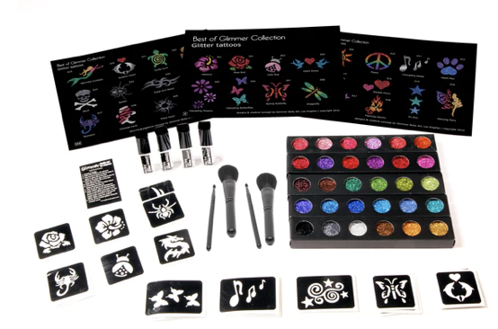 Glitter Tattoos - Glitter Tattoos are great for little ones as well as adults and can last up to 7 days. Glitter Tattoos - Glitter Tattoos are great for little ones as well as adults and can last up to 7 days.