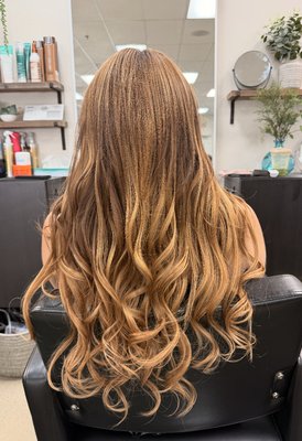 Golden Glow Sew-In Transformation - Our client traveled from Newport Beach to our salon in Anaheim Hills, CA, ready for a fresh new look. She came in with uneven color and dry, lifeless hair that needed both volume and shine. We completely transformed her style with a custom sew-in, blending warm golden tones and adding natural-looking length and fullness. The result is a seamless, silky finish with soft, bouncy curls that move beautifully. At Silky Lengths OC, we specialize in natural sew-ins that not only enhance your look but also protect your natural hair. This gorgeous transformation is proof that a sew-in can deliver confidence, style, and easy maintenance all in one visit.📍 Location: Silky Lengths OC, Anaheim Hills, CA Golden Glow Sew-In Transformation - Our client traveled from Newport Beach to our salon in Anaheim Hills, CA, ready for a fresh new look. She came in with uneven color and dry, lifeless hair that needed both volume and shine. We completely transformed her style with a custom sew-in, blending warm golden tones and adding natural-looking length and fullness. The result is a seamless, silky finish with soft, bouncy curls that move beautifully. At Silky Lengths OC, we specialize in natural sew-ins that not only enhance your look but also protect your natural hair. This gorgeous transformation is proof that a sew-in can deliver confidence, style, and easy maintenance all in one visit.📍 Location: Silky Lengths OC, Anaheim Hills, CA
