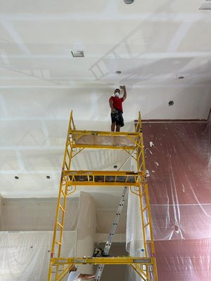 Remove popcorn for smooth texture - Your home is our priority: Before applying texture or paint, we carefully prep the area to protect every surface. Remove popcorn for smooth texture - Your home is our priority: Before applying texture or paint, we carefully prep the area to protect every surface.