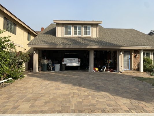 Paver driveway - This is a paver driveway we did in costa mesa
