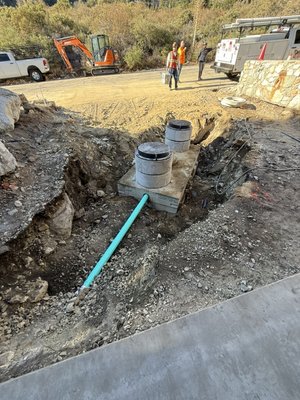 1200 gallon septic tank install - This was a 1250 gallon septic tank install with traffic rated risers and man hole covers this project took one day to complete 1200 gallon septic tank install - This was a 1250 gallon septic tank install with traffic rated risers and man hole covers this project took one day to complete