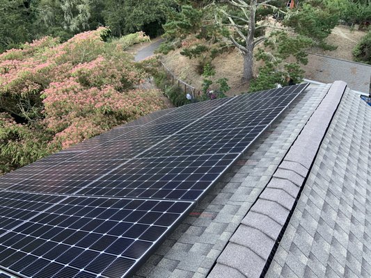 Featured Solar project in the Santa Cruz Mountains - Solar and Roof project in the Santa Cruz Mountains