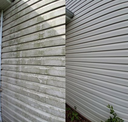 Soft Wash Home Exterior - House Wash + Driveway Cleaning Soft Wash Home Exterior - House Wash + Driveway Cleaning