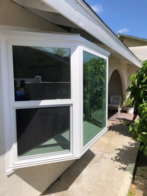 Bay Window - Before and after of a brand new bay window.