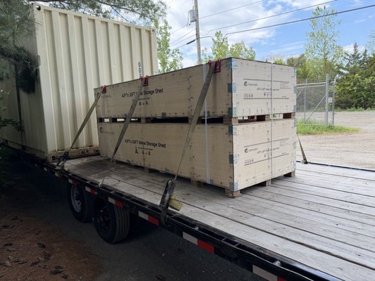 Mt Holly, NJ to Southampton, NJ, then to Franklinville, NY - Moved a shipping container from Mt Holly, NJ to Southampton, NJ, then to Franklinville, NY. Safe, efficient transport by Freight City Logistics.