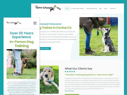 Website for Home Schooled Hound - The business owner sought to revamp their website with a fresh, modern look and feel, including the addition of new pages. They were currently utilizing a DIY website tool and aimed to transition to a more robust and professional platform. Website for Home Schooled Hound - The business owner sought to revamp their website with a fresh, modern look and feel, including the addition of new pages. They were currently utilizing a DIY website tool and aimed to transition to a more robust and professional platform.