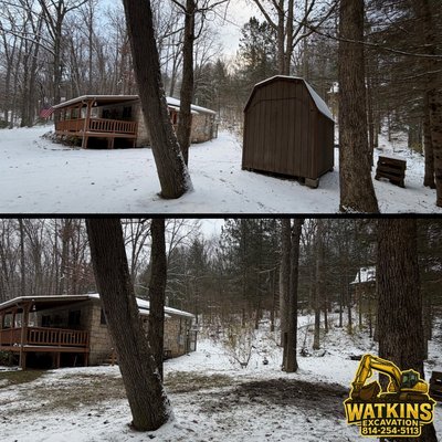 Safe, Clean, and Thorough Demolition - We provide full demolition services for sheds, outbuildings, and more, ensuring your site is left clean and ready for what’s next. See the transformation with our before-and-after results, and let us handle all debris removal with care. Planning a demolition? Call us at 814-254-5113 for a consultation and let’s get your project started! Safe, Clean, and Thorough Demolition - We provide full demolition services for sheds, outbuildings, and more, ensuring your site is left clean and ready for what’s next. See the transformation with our before-and-after results, and let us handle all debris removal with care. Planning a demolition? Call us at 814-254-5113 for a consultation and let’s get your project started!