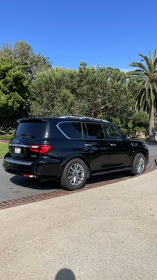 Shuttle to LAX up to 6 people - Introducing our premier shuttle service to LAX airport, featuring the luxurious and spacious Black SUV Infinity QX80. We offer a premium transportation experience for up to six passengers, ensuring a comfortable and stylish journey from start to finish.
Step into the lap of luxury as you board our meticulously maintained Infinity QX80, renowned for its elegance, advanced features, and ample space. Our professional chauffeurs are dedicated to providing a seamless and punctual ride, ensuring your airport transfer is both relaxing and efficient.
Experience the convenience of our shuttle service, designed to accommodate groups of various sizes. Whether you’re traveling with family, friends, or colleagues, our Black SUV Infinity QX80 ensures a sophisticated and enjoyable journey for everyone.
Sit back and relax as our skilled chauffeur navigates the bustling roads, allowing you to unwind or focus on your work en route. Your safety and comfort are our top priorities, guaranteeing a superior travel experience that exceeds expectations.
Don’t settle for ordinary transportation when you can elevate your journey with our Black SUV Infinity QX80 shuttle service. Reserve your spot today and experience the pinnacle of style, comfort, and reliability. Contact us now to secure your reservation and make your LAX airport transfer exceptional. Shuttle to LAX up to 6 people - Introducing our premier shuttle service to LAX airport, featuring the luxurious and spacious Black SUV Infinity QX80. We offer a premium transportation experience for up to six passengers, ensuring a comfortable and stylish journey from start to finish.
Step into the lap of luxury as you board our meticulously maintained Infinity QX80, renowned for its elegance, advanced features, and ample space. Our professional chauffeurs are dedicated to providing a seamless and punctual ride, ensuring your airport transfer is both relaxing and efficient.
Experience the convenience of our shuttle service, designed to accommodate groups of various sizes. Whether you’re traveling with family, friends, or colleagues, our Black SUV Infinity QX80 ensures a sophisticated and enjoyable journey for everyone.
Sit back and relax as our skilled chauffeur navigates the bustling roads, allowing you to unwind or focus on your work en route. Your safety and comfort are our top priorities, guaranteeing a superior travel experience that exceeds expectations.
Don’t settle for ordinary transportation when you can elevate your journey with our Black SUV Infinity QX80 shuttle service. Reserve your spot today and experience the pinnacle of style, comfort, and reliability. Contact us now to secure your reservation and make your LAX airport transfer exceptional.