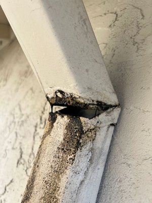 Repair gutter - Repair of damaged sections of gutters
