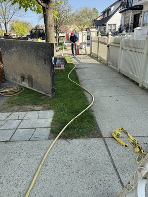 Sidewalk Repair - Removed sidewalk Violation for one of our client. Permits applied same week work was done the next week.