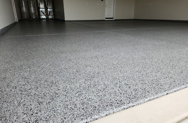 Epoxy garage floor - This garage received our durable and functional epoxy coatings