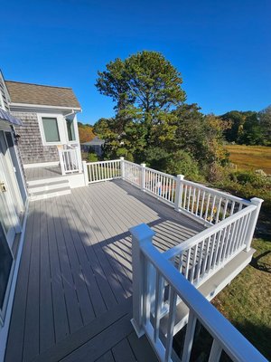 Deck and Railing Installation/ Replacement - Roger Byam brings your outdoor living vision to life. He helps you design a tailored deck to maximize your space and budget. He incorporates all components to turn your yard into the perfect outdoor living space. From his decks and staircases that are designed for maximum function and aesthetics, to his railings with designs suited to blend with the surroundings. Roger can build privacy structures, planter boxes, benches and overhead structures. All to compliment your outdoor space. Does your existing deck need to be repaired? Roger can fix everything from structural damage to applying finish carpentry to enhance the details of your space. The Cape Cod ocean environment is tough on exterior surfaces like decks. Roger only uses the best materials that last for years. Your house is your investment. Make sure the repair work is done the right way.