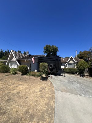 Woodshake roof - This woodshake roof can have alot of debris but we manage to keep clean for our customers as possible Woodshake roof - This woodshake roof can have alot of debris but we manage to keep clean for our customers as possible