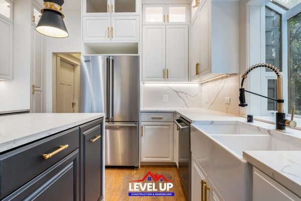 High end Kitchen remodeling - Custom high end kitchen remodeling in Seattle 
Custom Cabinets, quartz countertops, quartz backsplash, Undermount lighting, kitchen island, pendant lights, breakfast nook, costume bench, Gucci wallpaper, wet bar, coffee station, 
Viking Appliances, farm sink & more ￼