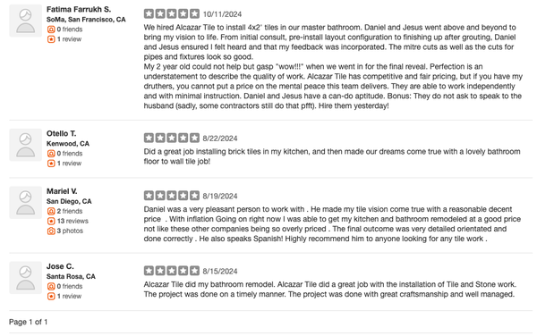 Our Yelp Reviews! - Check out our Yelp Reviews below! Thank you for all the support and kind words.