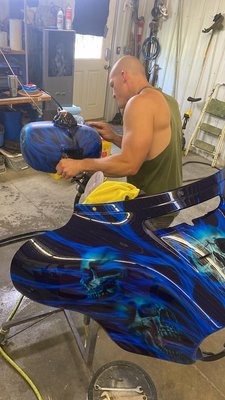 Custom Airbrushing - Custom motorcycle airbrushing portfolio Custom Airbrushing - Custom motorcycle airbrushing portfolio