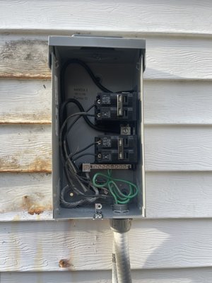 Replaced A/C Disconnect and fixed torn ductwork - Repaired ductwork under house and replaced old rusty AC disconnect