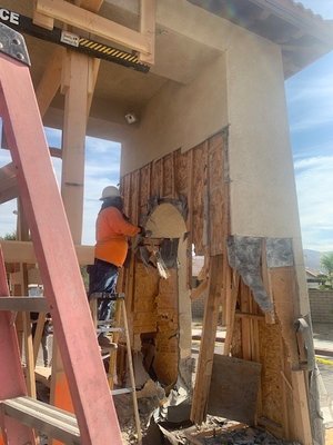 Guard Gate-Reconstruction - We received a call to a gated community where a car had driven though the guard gate. Our team was then able to stabilize and begin the reconstruction process.