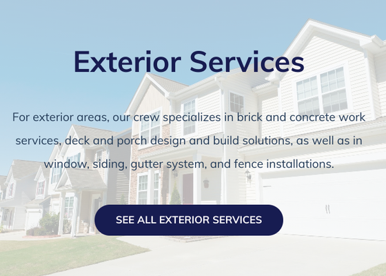 Exterior Services - For accurately installed, tightly sealed, and expertly framed top-quality windows that aesthetically enhance your property, increase the natural lighting coming into it, and enhance its energy efficiency, trust our team professional and experienced team at All In One Renovation LLC.  With years of experience under our belt, we are equipped to take on your window upgrading project with attention to accuracy and detail. We guide you through the selection of your new quality windows and use advanced techniques and procedures to ensure a flawless installation, whether it be double hung, casement, sliding, bow, bay, or garden windows.