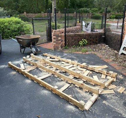 Construction cleanup - Here was a project that needed cleanup after construction