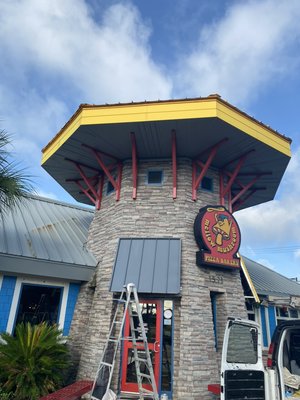 Mellow Mushroom Myrtle Beach - Commercial interior & exterior painting job at the Myrtle Beach Mellow Mushroom. Mellow Mushroom Myrtle Beach - Commercial interior & exterior painting job at the Myrtle Beach Mellow Mushroom.