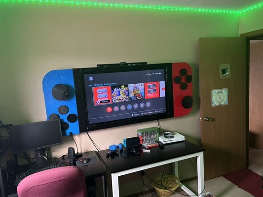 Built a tv case ( Nintendo Switch) - This was a Nintendo Switch i designed and built