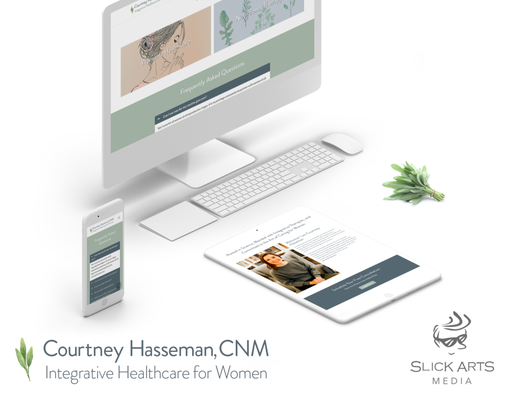 Medical Professional Branding - Full brand design, WordPress site and email templates for Courtney Hasseman, a Certified Nurse Midwife in Leesburg, VA Medical Professional Branding - Full brand design, WordPress site and email templates for Courtney Hasseman, a Certified Nurse Midwife in Leesburg, VA