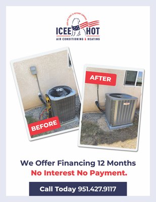 AC & Heater install projects - Icee Hot Air Conditioning & Heating installed new AC and heating systems at customers homes! They were very happy and cool 😎 AC & Heater install projects - Icee Hot Air Conditioning & Heating installed new AC and heating systems at customers homes! They were very happy and cool 😎