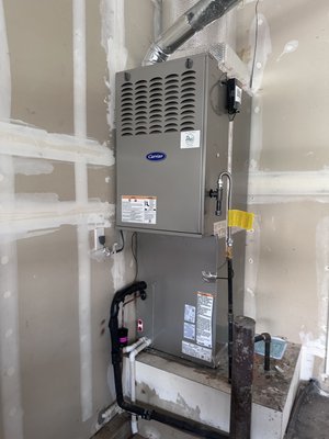 Furnace and Air Conditioning Replacement - This customer upgraded to a Carrier Performance two-stage heating and cooling system for consistent comfort and energy savings. Two-stage operation provides quieter, more even temperatures, better humidity control, and fewer hot/cold spots. Carrier equipment offers reliable performance, advanced engineering, and long-lasting comfort you can trust.
During the furnace replacement, a crack was found in the old heat exchanger—something that could have allowed dangerous carbon monoxide into the home. Thankfully, this customer chose to upgrade when they did. Furnace and Air Conditioning Replacement - This customer upgraded to a Carrier Performance two-stage heating and cooling system for consistent comfort and energy savings. Two-stage operation provides quieter, more even temperatures, better humidity control, and fewer hot/cold spots. Carrier equipment offers reliable performance, advanced engineering, and long-lasting comfort you can trust.
During the furnace replacement, a crack was found in the old heat exchanger—something that could have allowed dangerous carbon monoxide into the home. Thankfully, this customer chose to upgrade when they did.