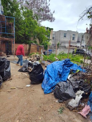 CLEANUP AND FENCE INSTALL - This was a property in North Philadelphia The trash was 4ft high on day 1 we filled the trucks and came back for day 2 (picture below). Then we separated the properties with a nice custom wood fence installed by me and my guys. CLEANUP AND FENCE INSTALL - This was a property in North Philadelphia The trash was 4ft high on day 1 we filled the trucks and came back for day 2 (picture below). Then we separated the properties with a nice custom wood fence installed by me and my guys.