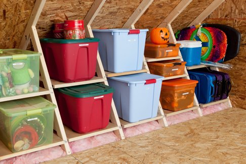 Attic Storage for Home Owners - Running out of space in your home? Are your closets and garage over flowing? Looking for home storage solutions? Consider adding attic storage. By simply adding an attic ladder and attic flooring to your garage attic, you can create more storage space in your home. Have easy and convenient access to your belongings. Say goodbye to your monthly storage unit bill and cluttered closets and say hello to a more organized living space! Attic flooring is a one-time cost that can save you thousands of dollars year after year when compared to renting a storage unit. With the average storage unit costing $160 per month, attic flooring pays for itself in under 8 months! Transform your attic into a functional and organized space with our professional attic flooring installations. Our skilled team will install durable and reliable flooring, creating a solid foundation for your storage or living needs. Make accessing your attic a breeze with our sturdy and reliable attic ladder installations. We offer a variety of attic ladder options, including standard and specialty models for different ceiling heights, ensuring easy and safe entry to your attic space. In conclusion, using the attic for storage can be a great option for homeowners looking to increase storage space, reduce clutter, and protect valuable items. By considering the advantages and potential disadvantages, homeowners can make an informed decision about whether the attic is the right storage solution for their needs. Attic Storage for Home Owners - Running out of space in your home? Are your closets and garage over flowing? Looking for home storage solutions? Consider adding attic storage. By simply adding an attic ladder and attic flooring to your garage attic, you can create more storage space in your home. Have easy and convenient access to your belongings. Say goodbye to your monthly storage unit bill and cluttered closets and say hello to a more organized living space! Attic flooring is a one-time cost that can save you thousands of dollars year after year when compared to renting a storage unit. With the average storage unit costing $160 per month, attic flooring pays for itself in under 8 months! Transform your attic into a functional and organized space with our professional attic flooring installations. Our skilled team will install durable and reliable flooring, creating a solid foundation for your storage or living needs. Make accessing your attic a breeze with our sturdy and reliable attic ladder installations. We offer a variety of attic ladder options, including standard and specialty models for different ceiling heights, ensuring easy and safe entry to your attic space. In conclusion, using the attic for storage can be a great option for homeowners looking to increase storage space, reduce clutter, and protect valuable items. By considering the advantages and potential disadvantages, homeowners can make an informed decision about whether the attic is the right storage solution for their needs.